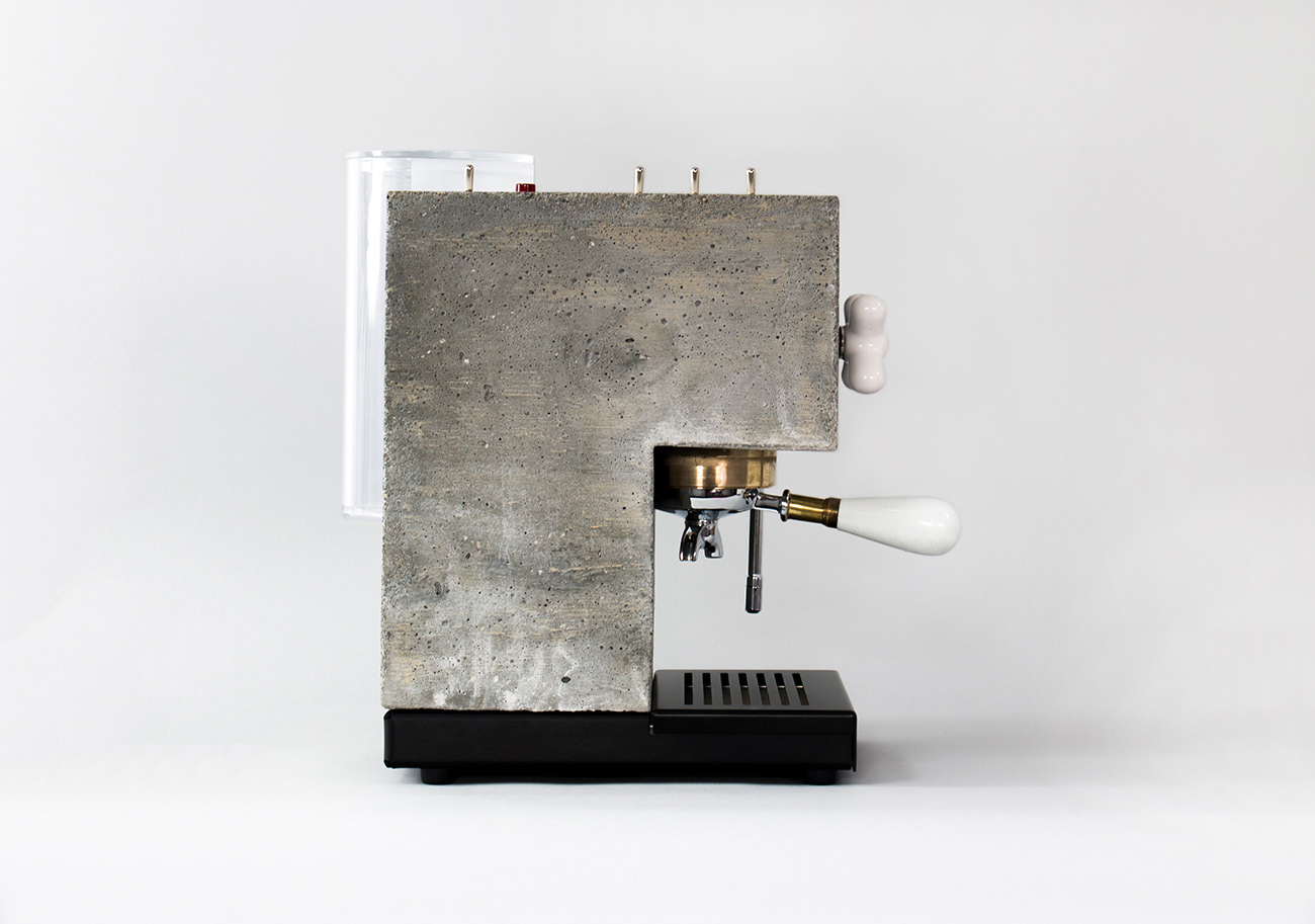 Anza, une machine à café en béton
