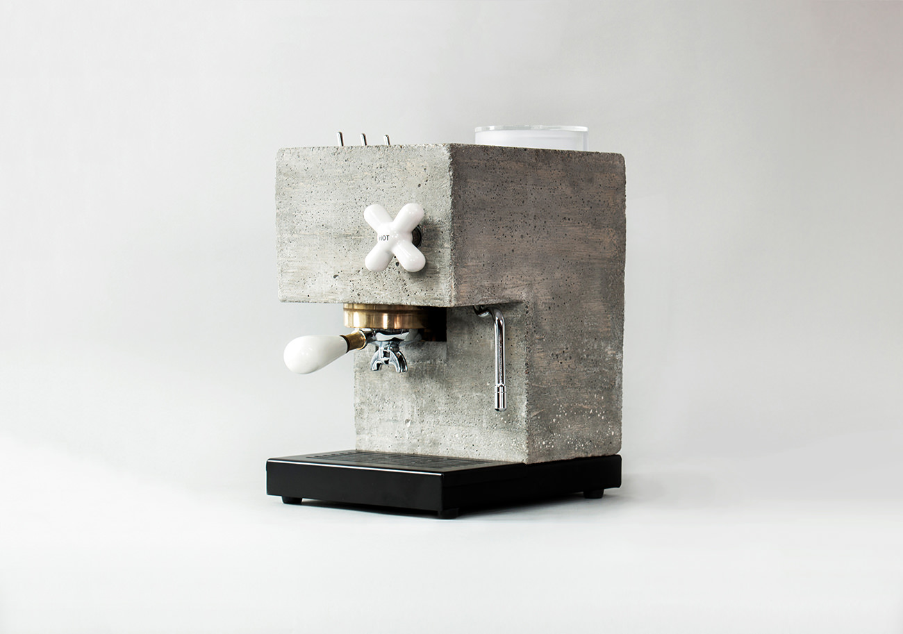 Anza, une machine à café en béton